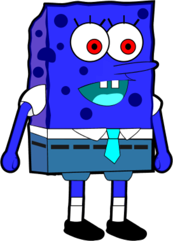 Sponge bob wearing square pants - vector Clip Art