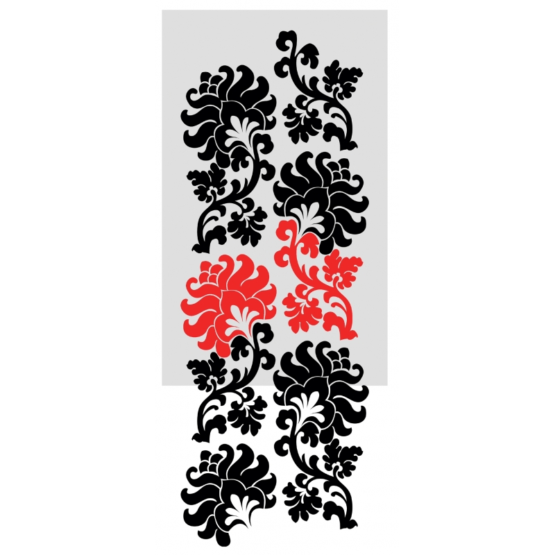 Flower Hibiscus Allover Stencil Pattern for Easy wall decor ...