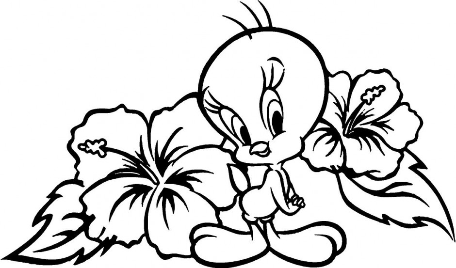 Color Pages Page Coloring Pages Gangster Tweety Bird Coloring ...