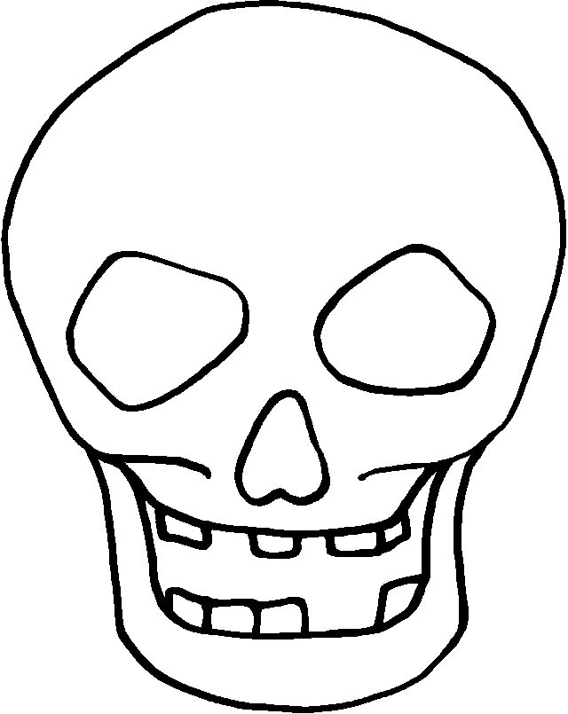 Skull Outline Drawings