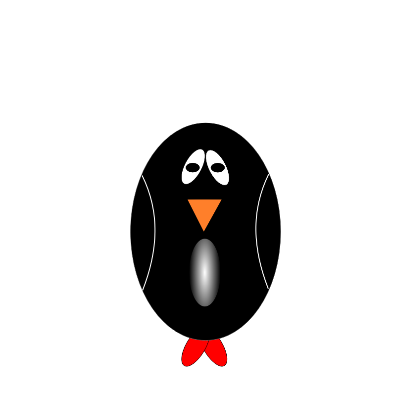 Clipart - Sad Penguin
