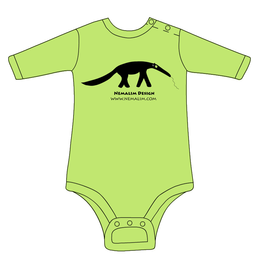 Baby – body suit – Anteater | Nemalim design