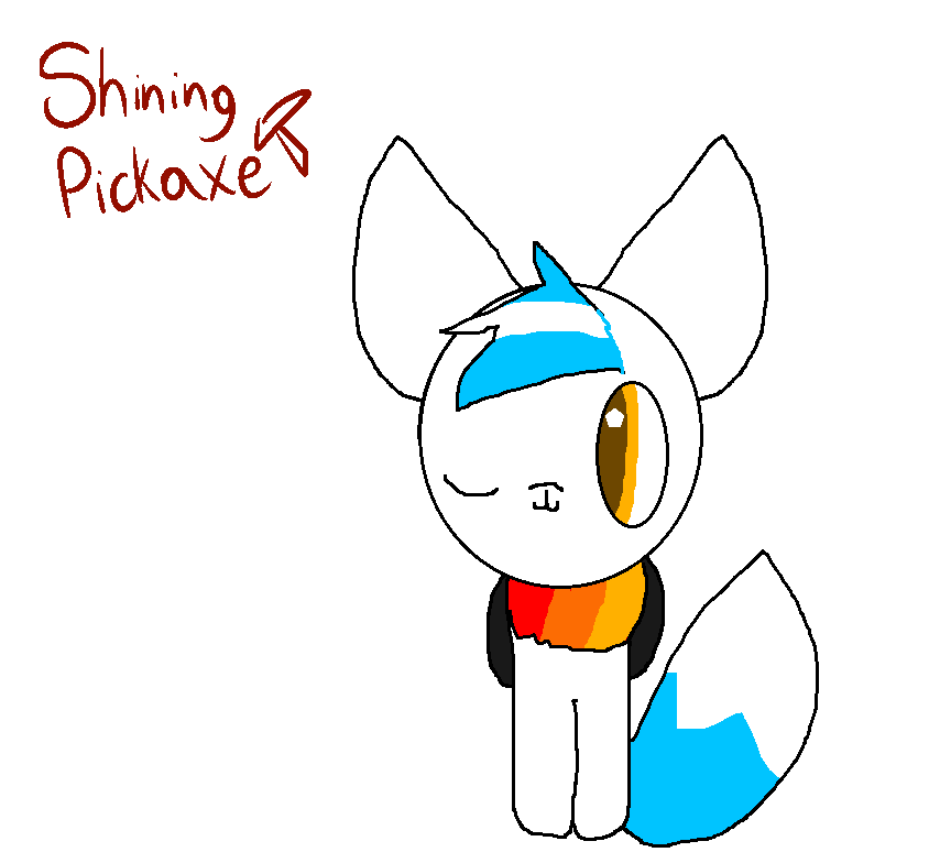 Shining pickaxe (ART TRADE) by StarDaFluffyEevee on deviantART