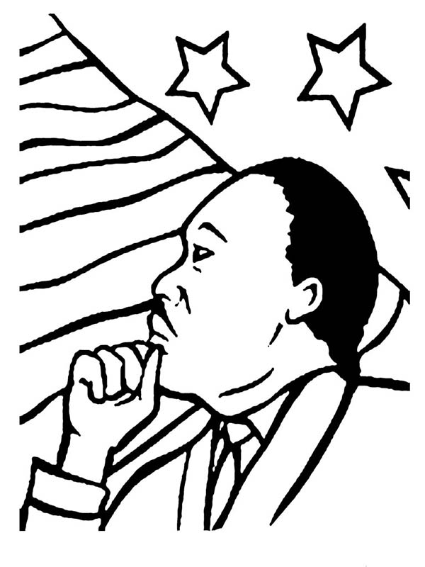 Dr Martin Luther King Coloring Pages | Mewarnai