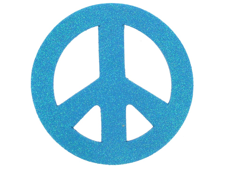 Glitter Peace Sign Glitter Peace Sign Wood Cut Out | Shop Hobby Lobby