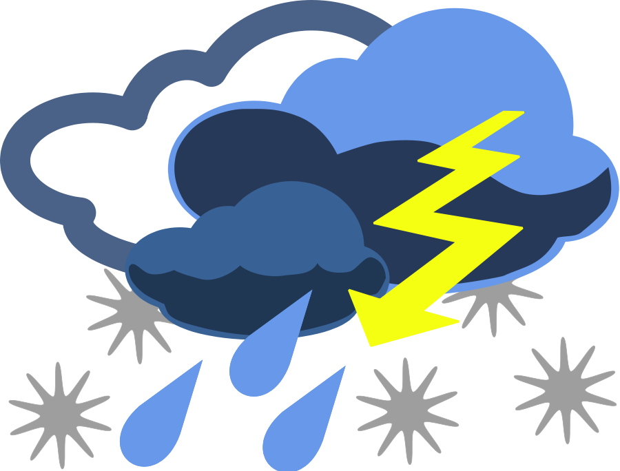 Weather Symbols Storm Clipart, vector clip art online, royalty ...