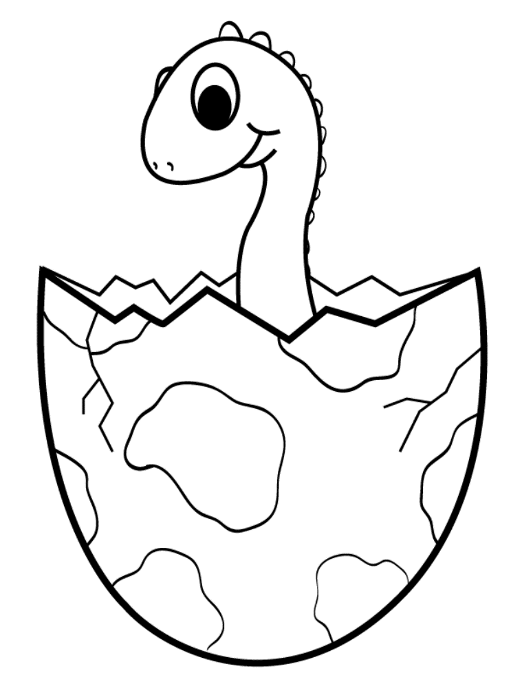 Baby Dinosaur Egg Clip Art