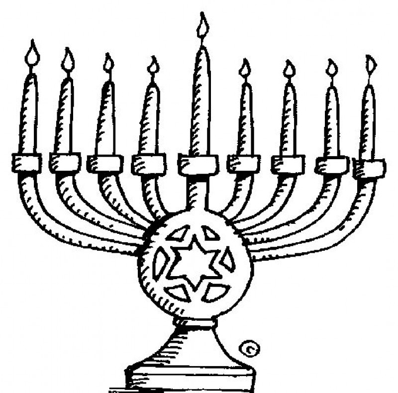 Great And Unique Chanukah Coloring Page - Kids Colouring Pages