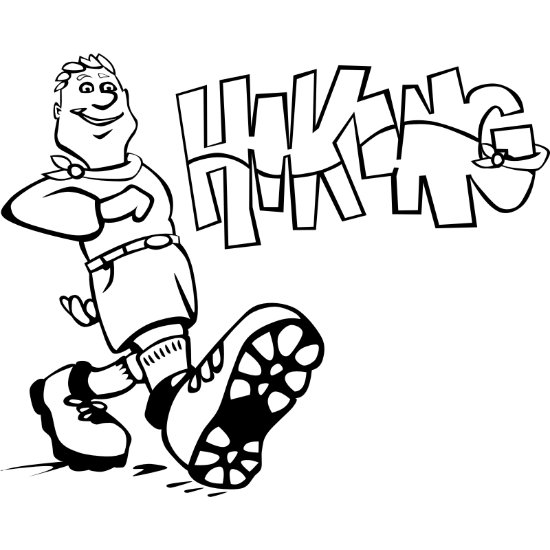 Clipart - Hiking