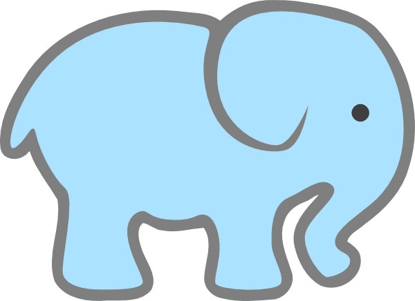 Pix For > Cute Baby Elephant Clip Art