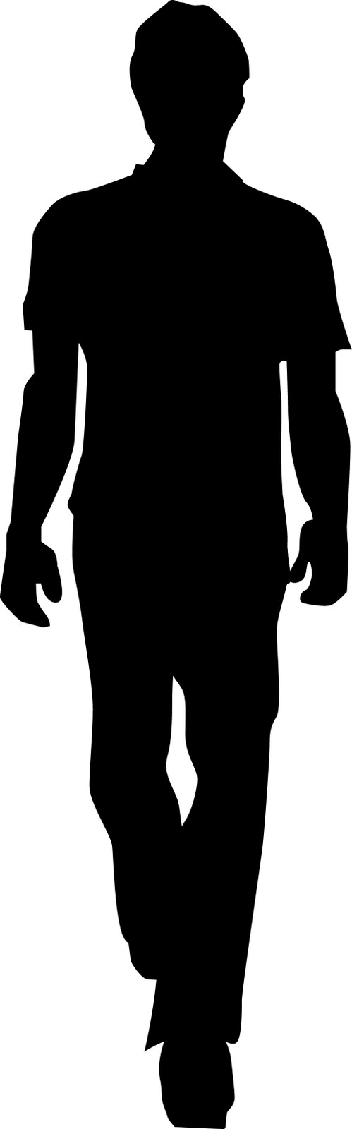 Man Standing Silhouette - Cliparts.co