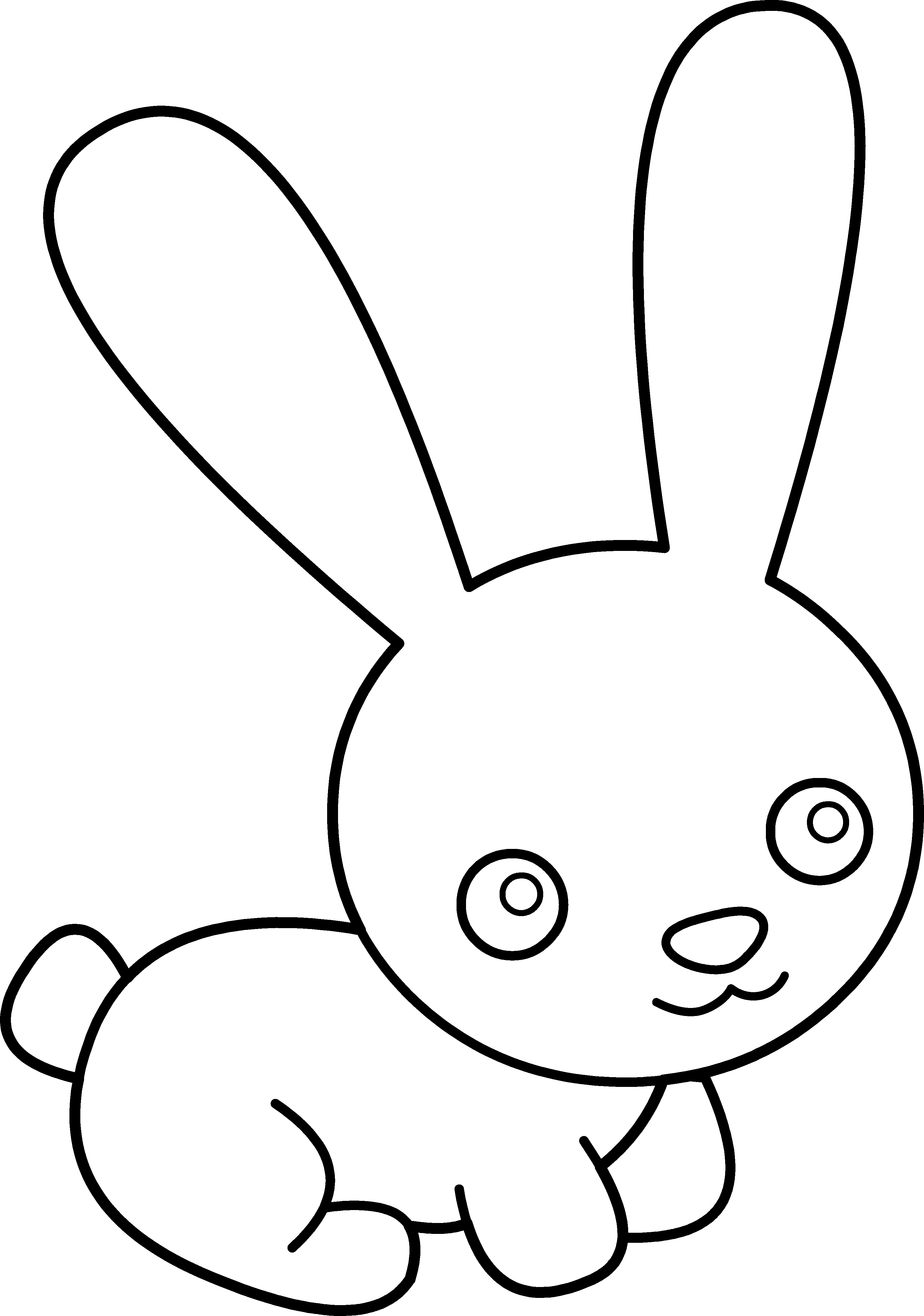 Bunny Clipart Black And White | Clipart Panda - Free Clipart Images