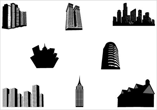 Building silhouette vector graphicsSilhouette Clip Art