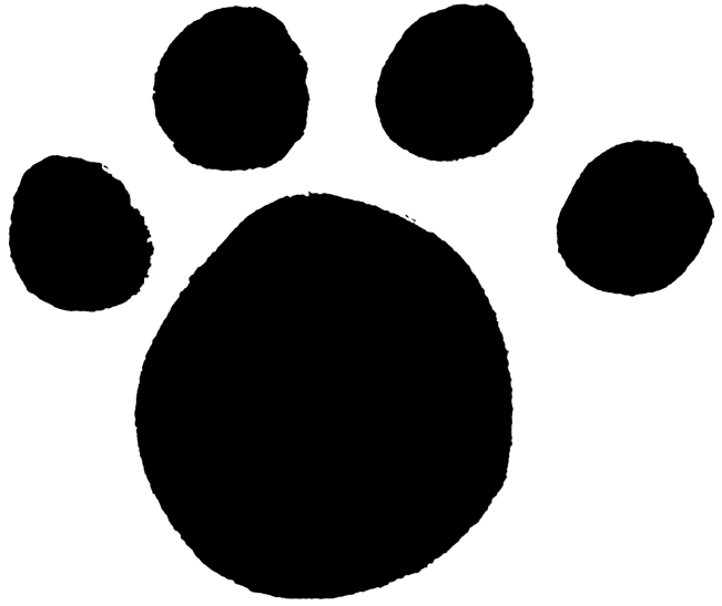 Panther Paw Prints Clip Art images