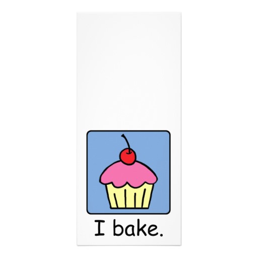 Cartoon Clip Art Cupcake Dessert Pink Frosting Rack Card « Cupcake ...
