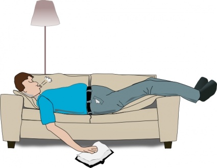 Pix For > Guy Sleeping Clipart