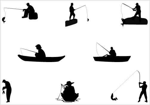 Man Fishing Silhouette | Clipart Panda - Free Clipart Images