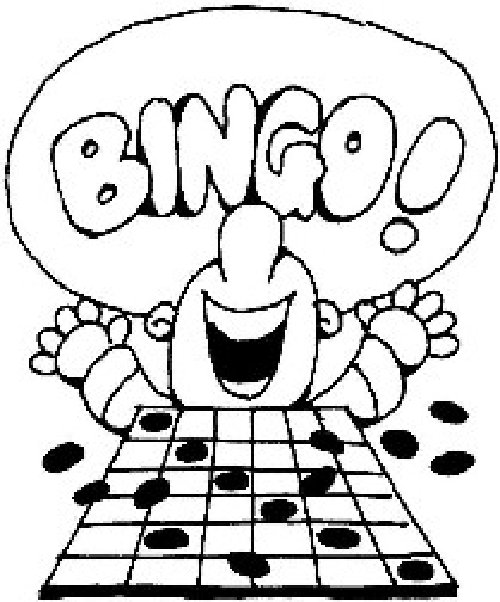 Pix For > Black And White Bingo Clipart