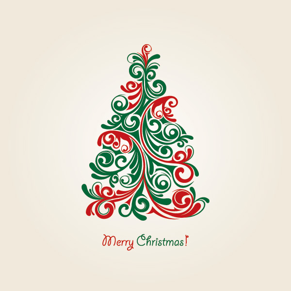 Christmas Tree Vector 1 image - vector clip art online, royalty ...
