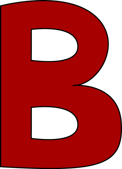 Red Letter B Clip Art - Red Letter B Image