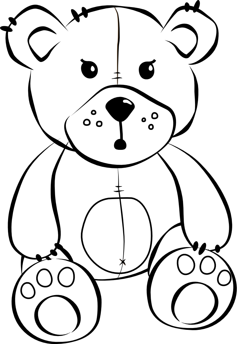 Images For > Teddy Bear Cartoon Drawing