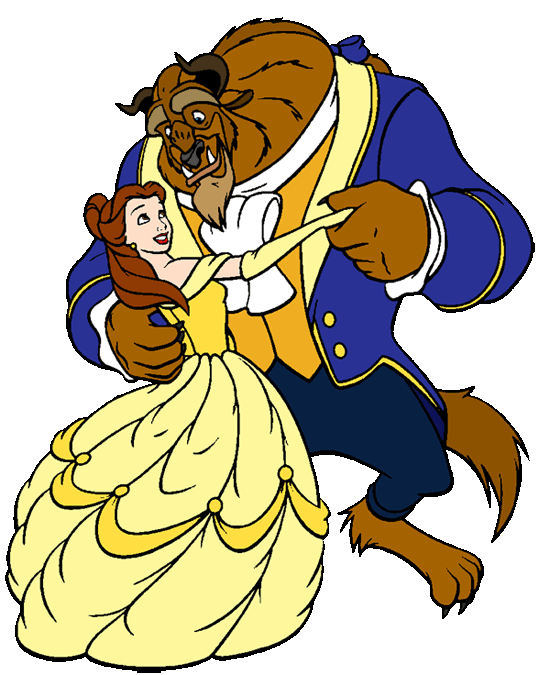 Belle and Beast Clipart from Disney's Beauty and the Beast ...