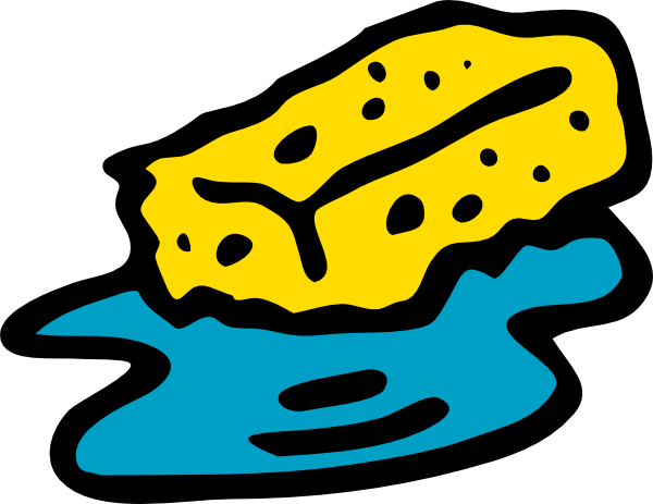Sponge In Water clip art - vector clip art online, royalty free ...