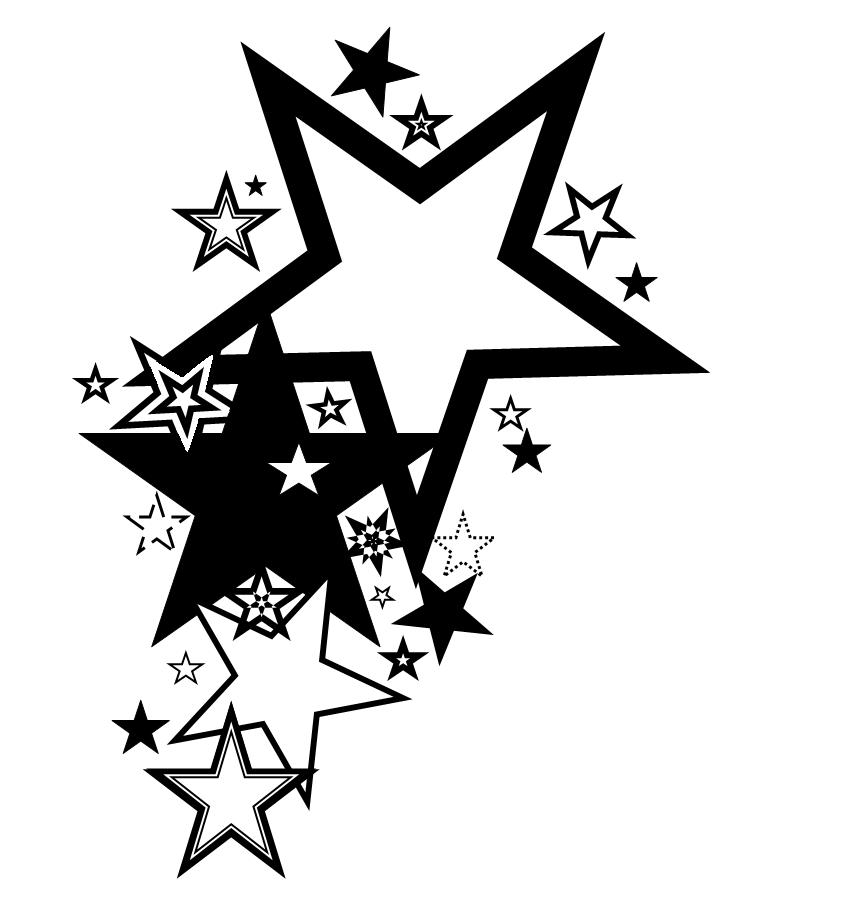 Black Stars Tattoo Designs | Clipart Panda - Free Clipart Images