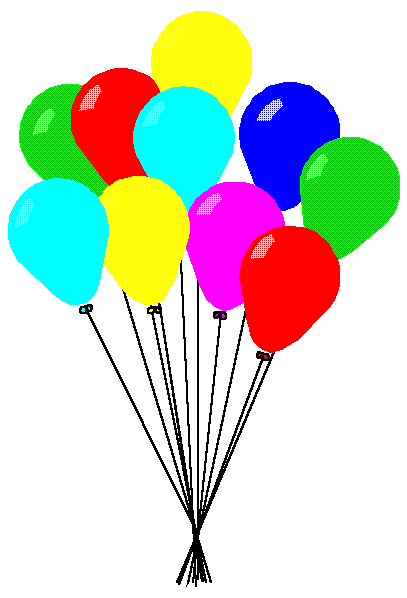 birthday party balloons clip art