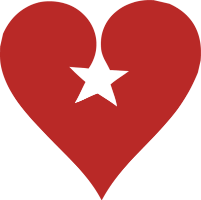 Red Heart with White Star - Free Clip Arts Online | Fotor Photo Editor