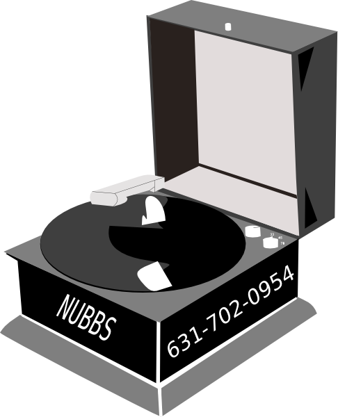 Nubbs Phonograph B&w clip art - vector clip art online, royalty ...