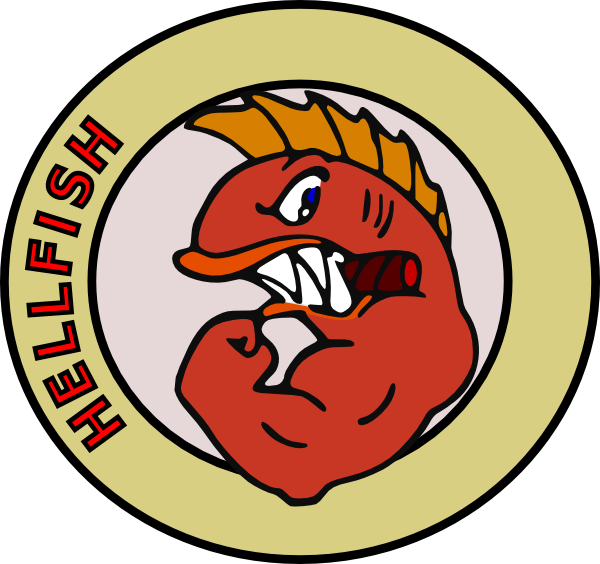 Scary Fish clip art - vector clip art online, royalty free ...