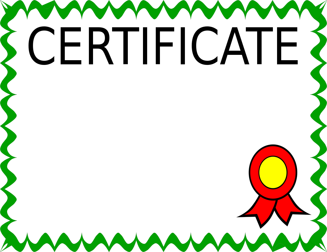 certificate bold simple page | Clipart Panda - Free Clipart Images