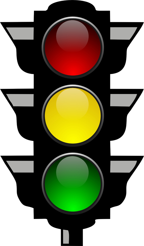 Traffic light vector for free download