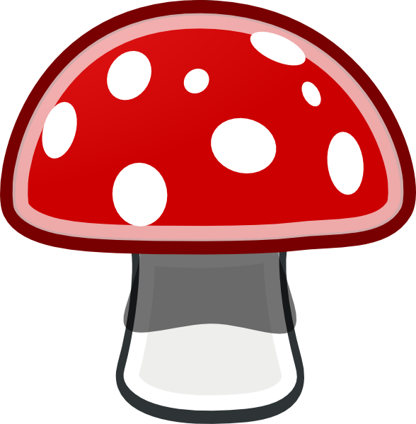 Mushroom Red Spots clip art - vector clip art online, royalty free ...