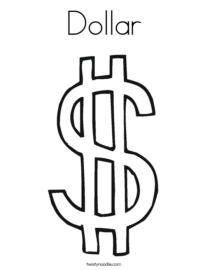 Pix For > Dollar Sign Outline