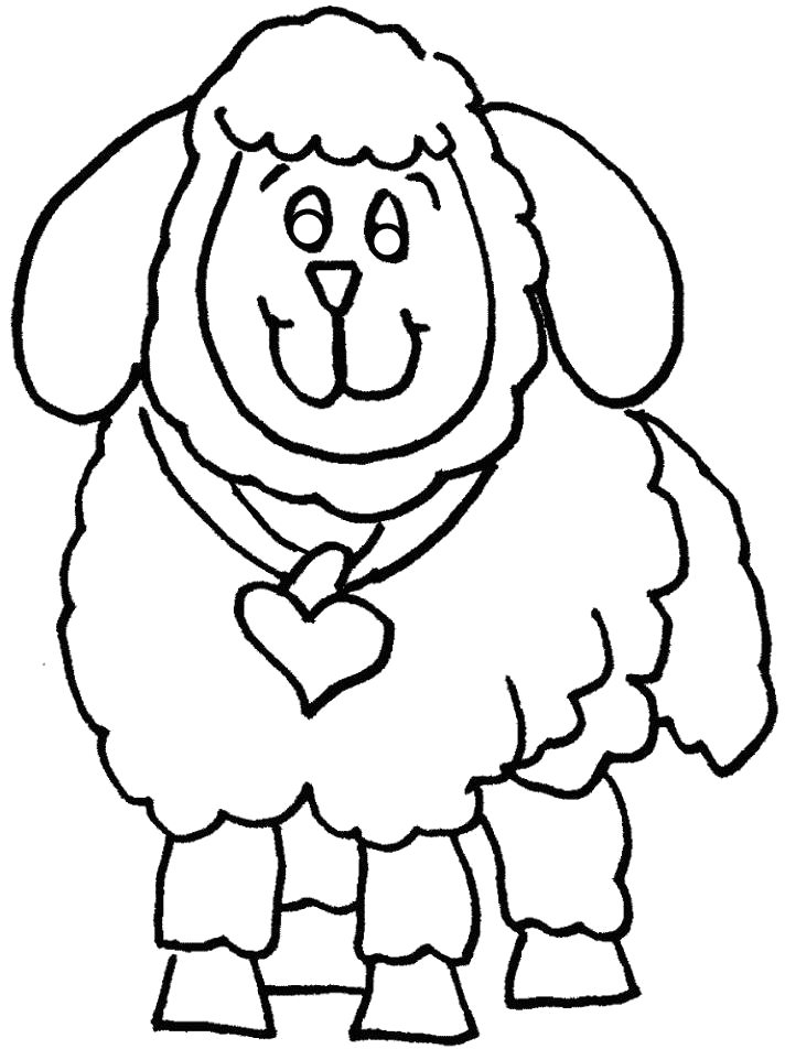 Funny Sheep Coloring Pages - Sheeps Coloring Pages : iKids ...