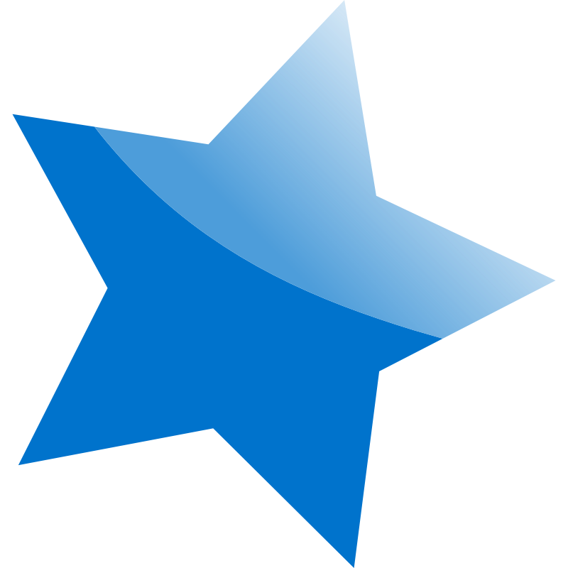 Clipart - Blue Star