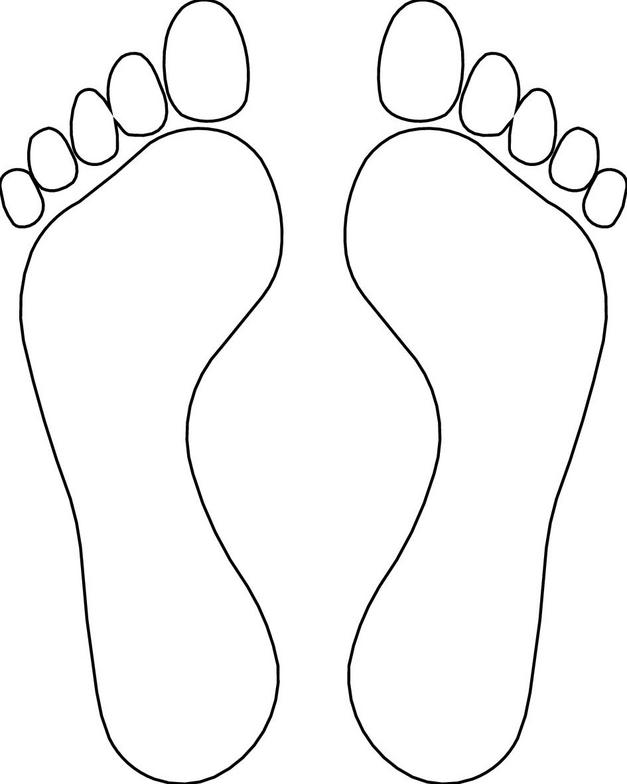 Footprint Outline Cliparts co