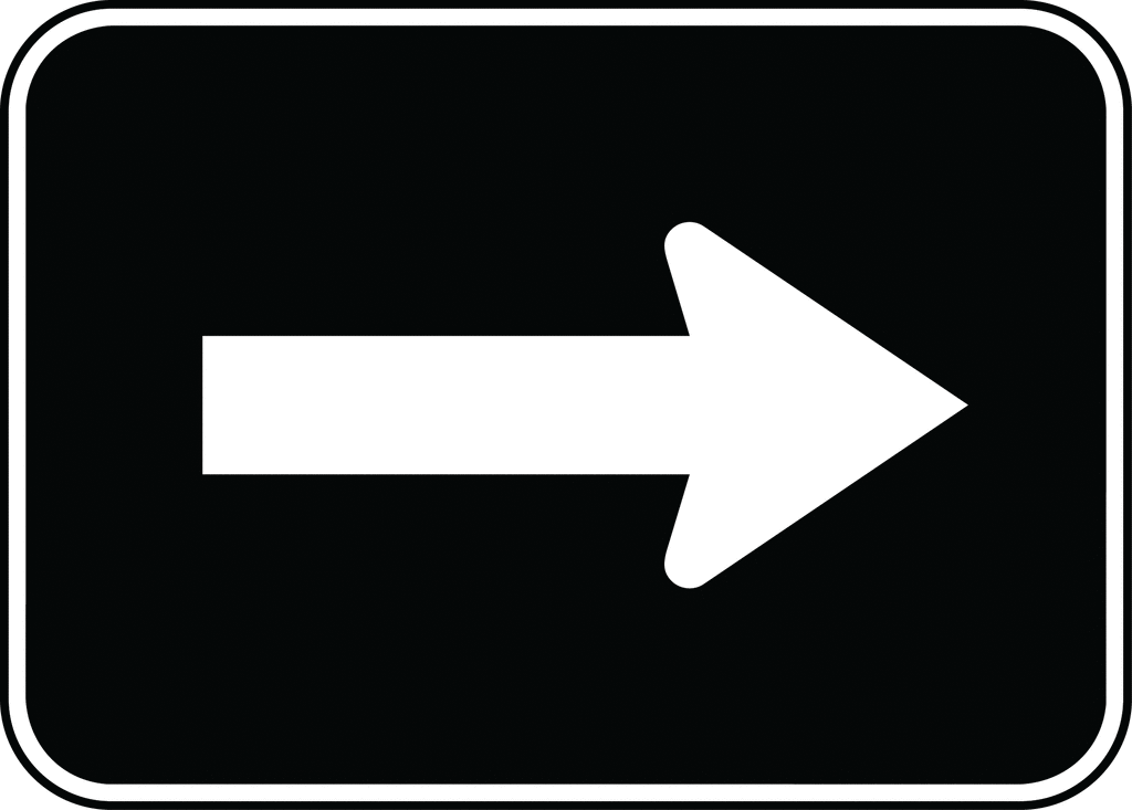 Right Arrow, Black and White | ClipArt ETC