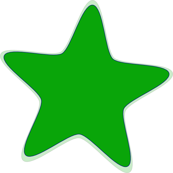 Green Star clip art - vector clip art online, royalty free ...