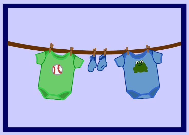 Boys Clothes Line | Clip art for baby♡ | Pinterest