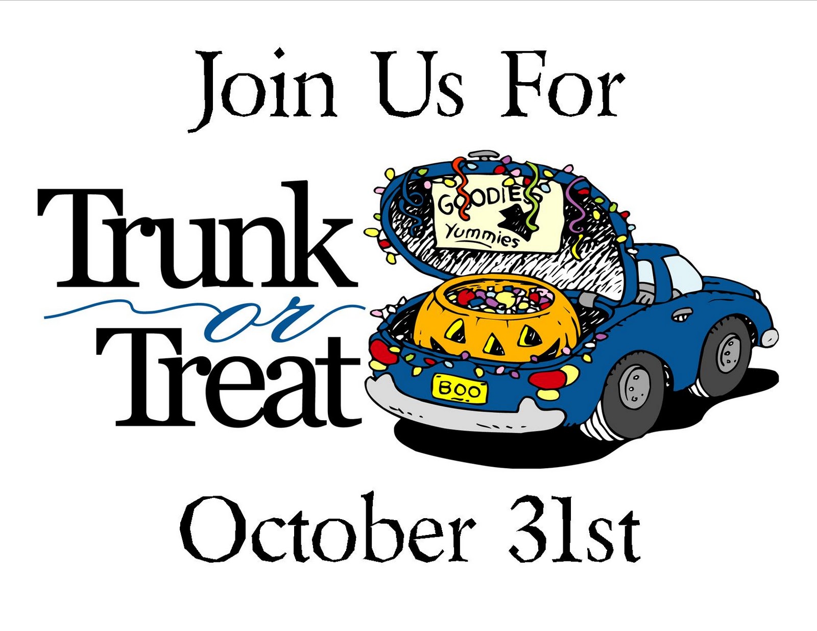 Pix For > Trunk Or Treat Clip Art