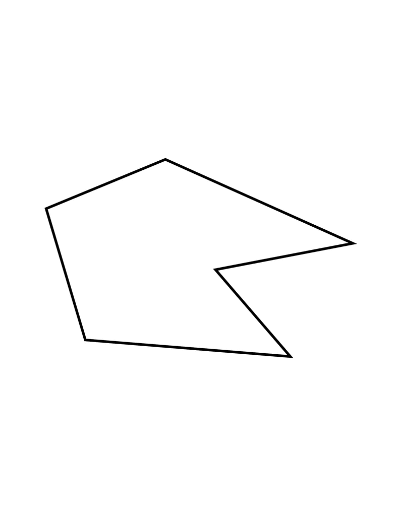Irregular Concave Hexagon | ClipArt ETC