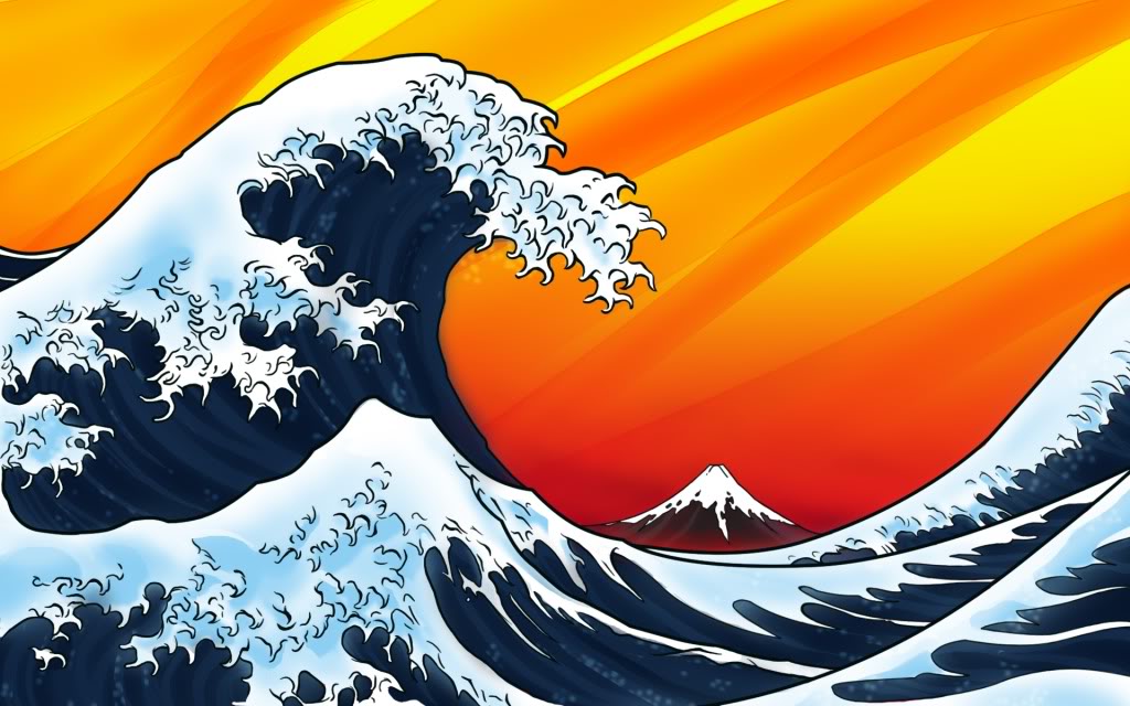 Great Wave Cartoon Photo by SirGuyGrand | Photobucket
