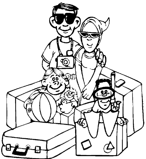 suitecase Colouring Pages (page 3)