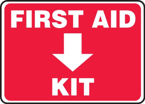 Accuform Signs MFSD506VP Plastic Safety Sign, Legend "FIRST AID ...