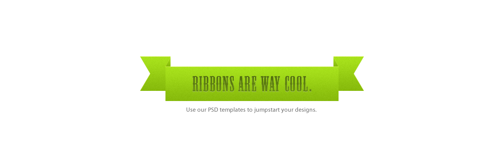 Ribbon PSDs - Design assets from DWUser.com