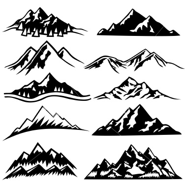 Photo : Mountain Drawings Images
