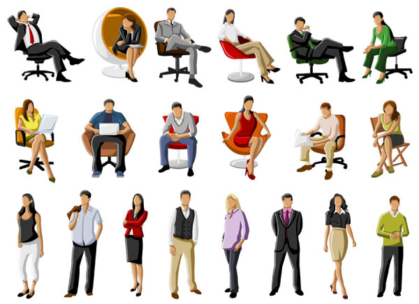 Free vector about cartoon people working, vector graphics - 365PSD.com